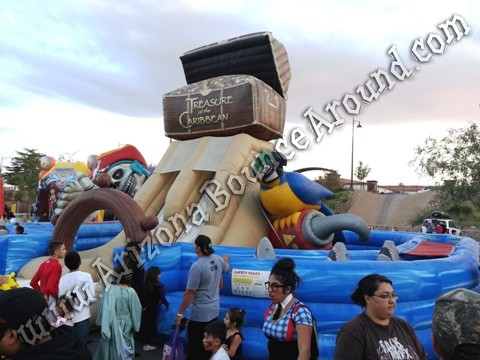 Pirate themed obstacle course rental
